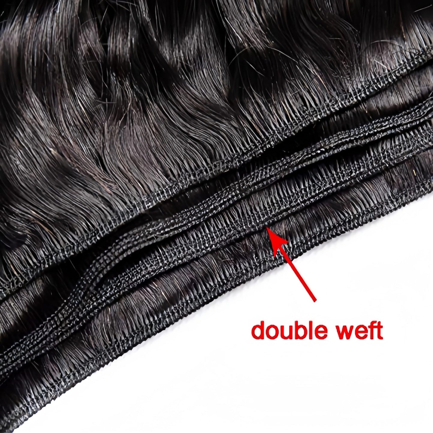 Foruiya Water Wave 4Bundles(50g/bundle) with Middle Part Closure Weave Hair Human Bundles with T Lace Closure Brazilian Wet and Wavy Bundles with Closure (10/10/10/10+10" closure)