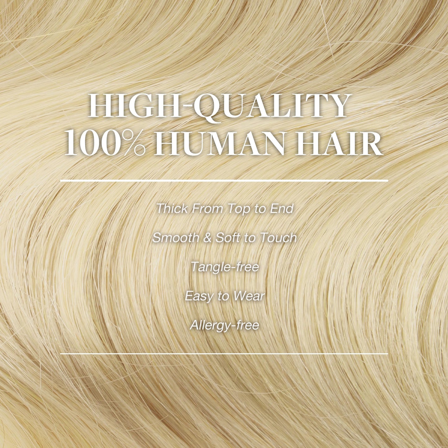 GOO GOO Clip in Hair Extensions Real Human Hair, Remy Human Hair Extensions Clip ins for Women, Natural Human Hair, 14inch 120g 7Pcs, 613R Bleach Blonde
