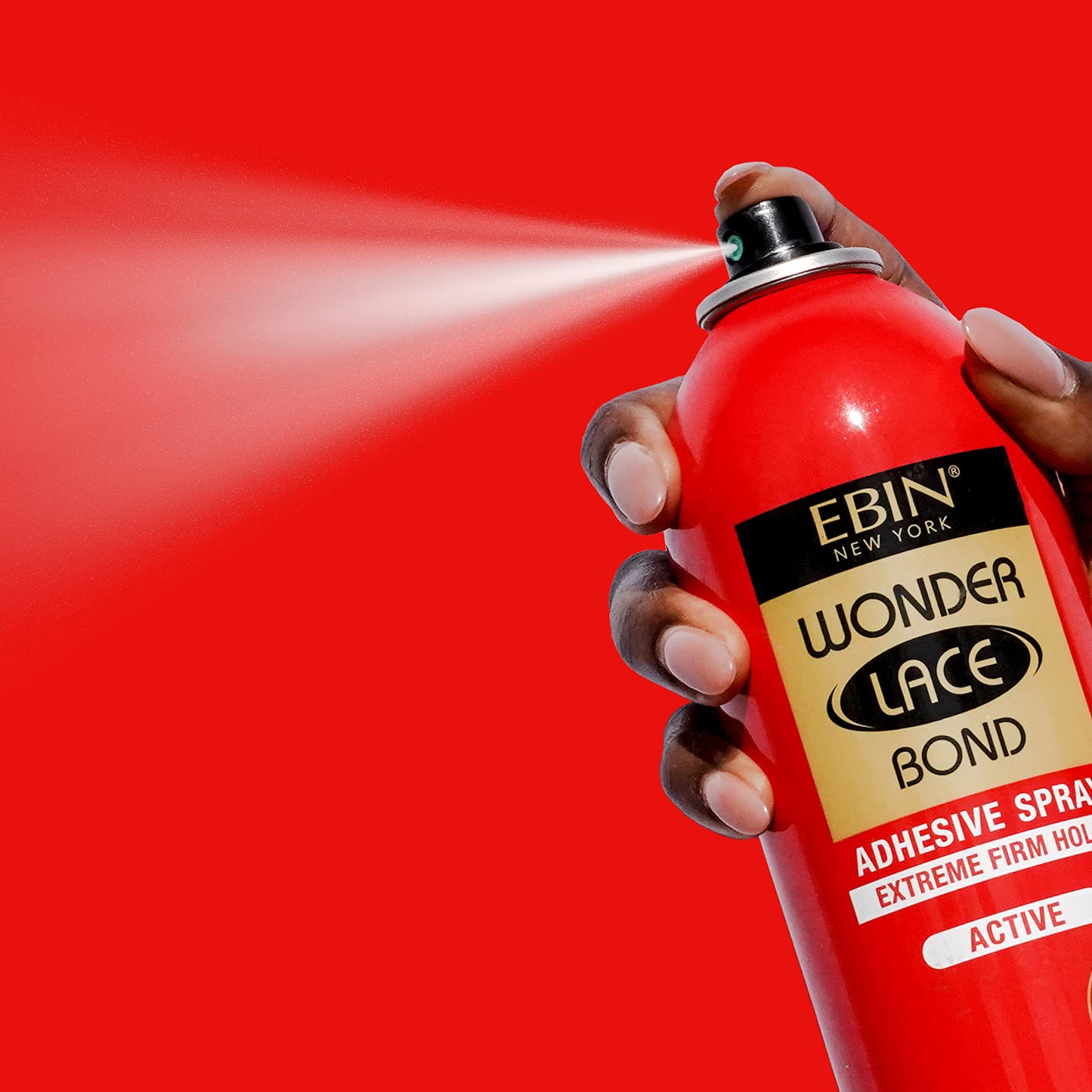 EBIN NEW YORK Wonder Lace Bond Adhesive Spray Active 3pack - Extreme Firm Hold 2.7oz/ 80ml | Active Use, Fast Drying, No Residue, No Build-up, Powerful Hold, All-Day Hold, Daily Wig Application