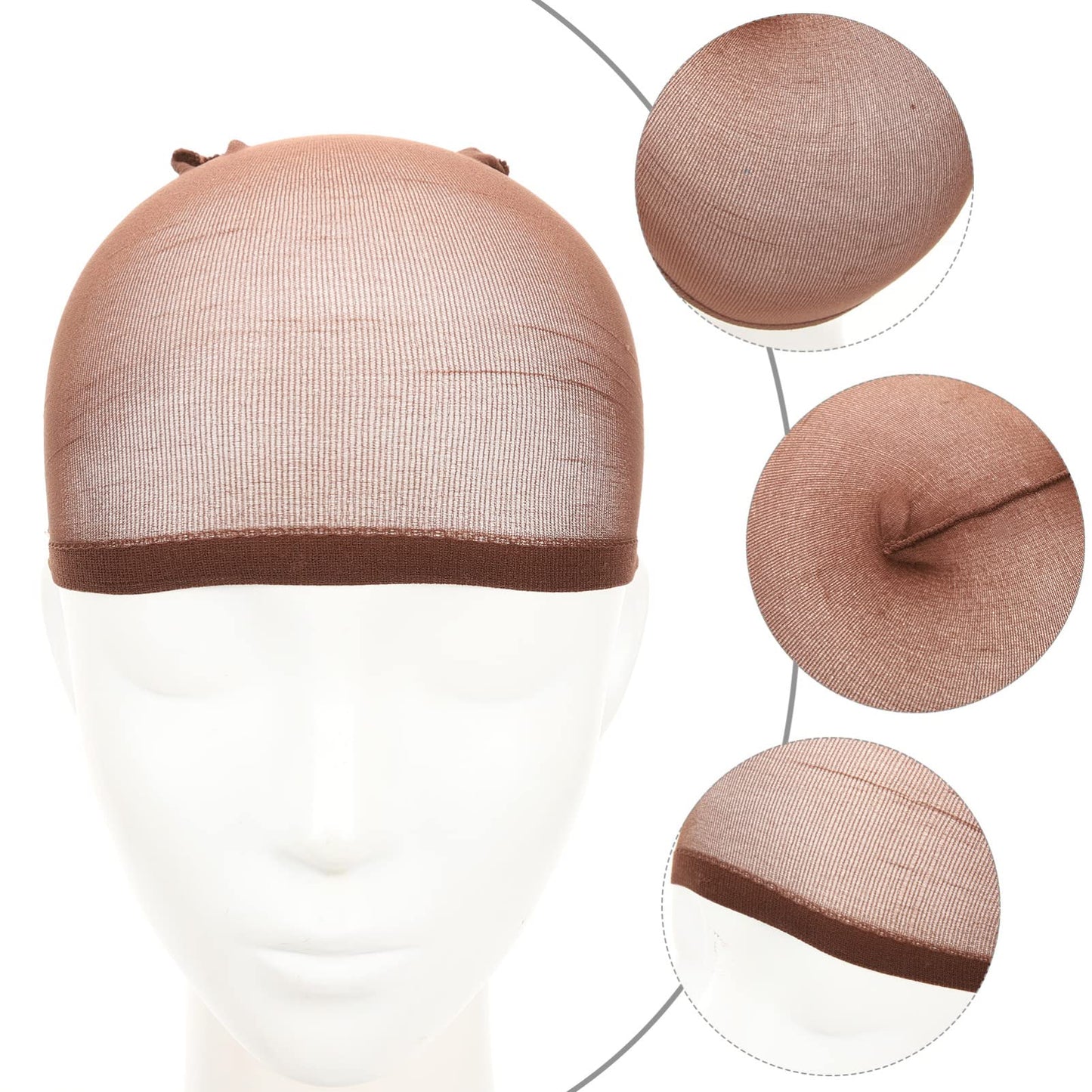 LALAFINA 16pcs Fake Hair Net Wig Hair Net Hair Wig Caps Wig Net Caps Breathable Wig Caps Mesh Wig Caps Wig Net Head Cover Hair Styling Tool Nylon Wig Caps Wig Caps for Wig Making Wig Mesh