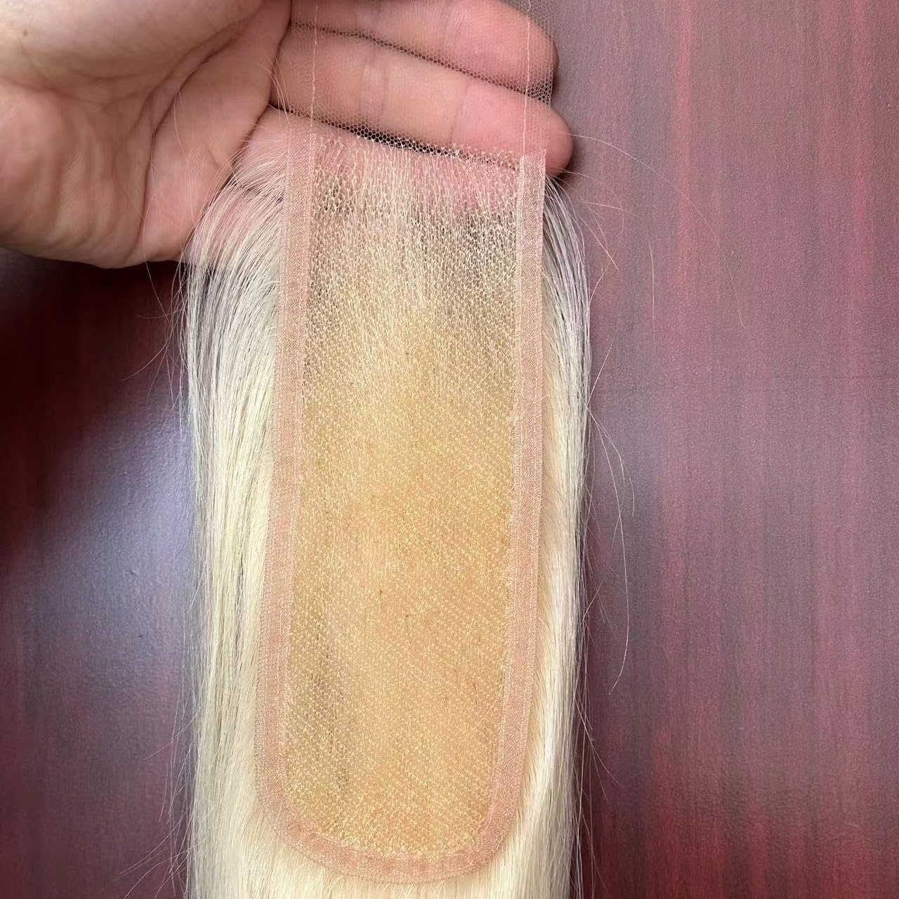 Aorbige 2x6 Long Deep Parting HD Swiss Lace Melt Skin Lace Closure Raw Hair Materials Straight Style Much Fuller with Natural Hair Line Human Hair Natural Black Color (14inch, HD 2x6 613 lace closure)