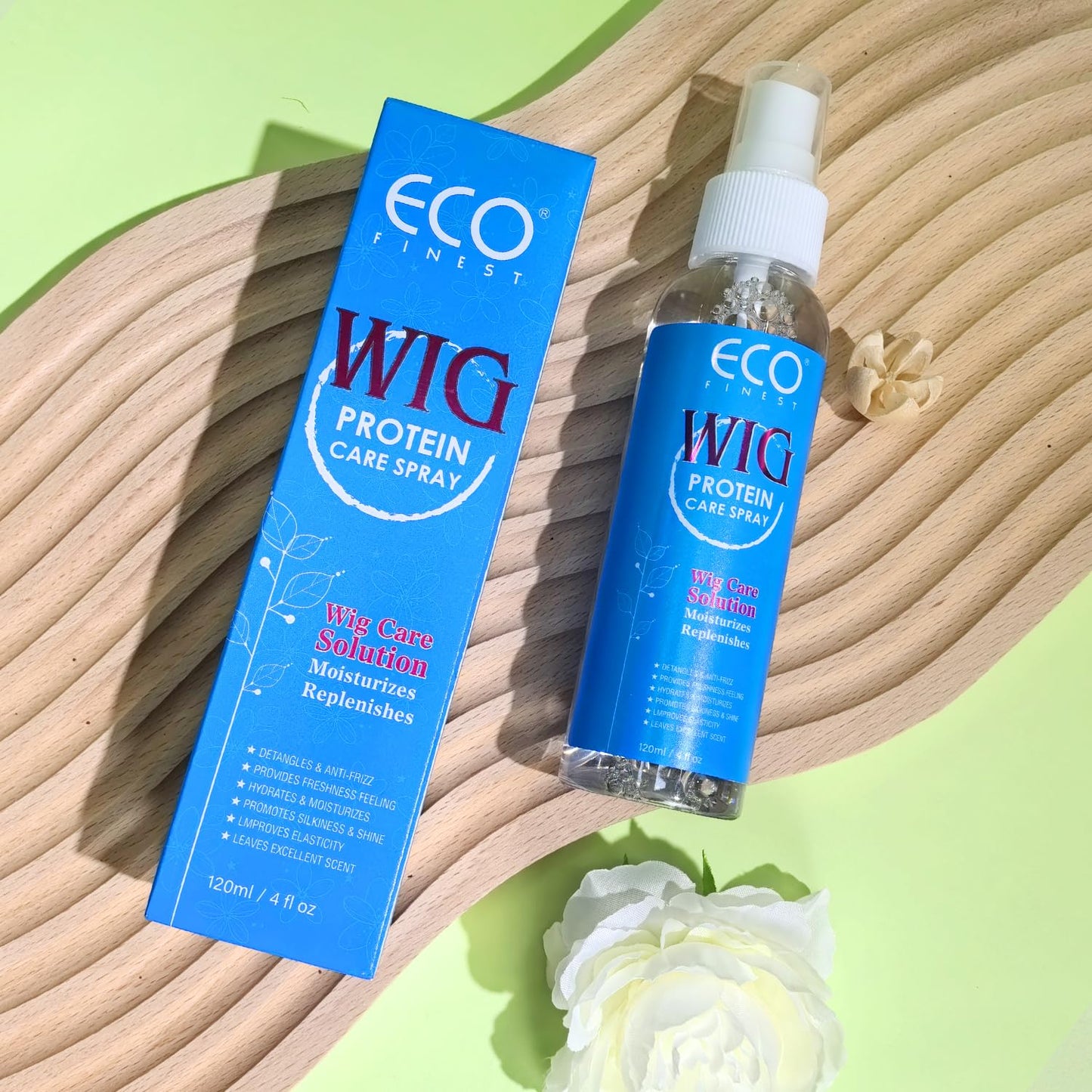 AKBAN Wig Hair Care Spray for Synthetic and Natural Hair Wigs, Smooth and Anti-Frizz, Hydrates & Moisturizes, Cleans and Extends the Life of Your Wig