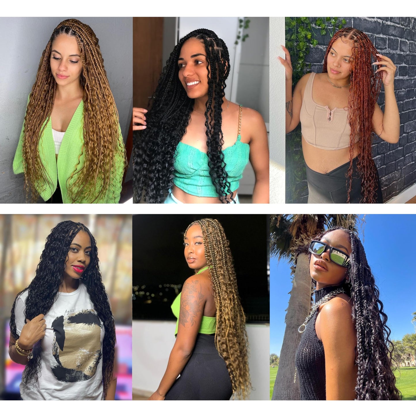 Boho Crochet Braids Pure Protein Fiber Close to Human Hair 18 Inch Goddess Box Braids with Soft Curls Bohemian Braids Crochet Hair for Black Women (18Inch #30)