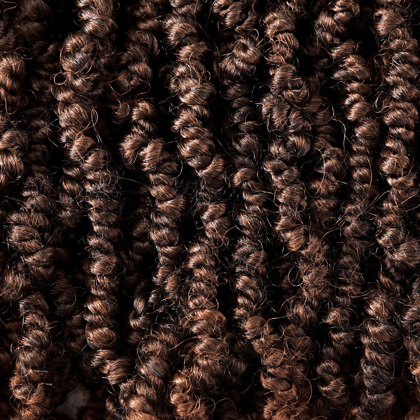 3 Packs 10 inch Ombre Synthetic Crochet Braids - Pre-twisted Fluffy Curly Hair Extensions 15 strands/pack (T1B/30#)