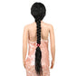 Style Icon 41” Lace Front Wigs Long Wavy Synthetic Wigs with Baby Hair Half Hand Tied 130% Density Wigs (41", 1B)