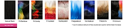 BOBBI BOSS HD Lace Front Wig 6 inch Deep Lace Part MediFresh MLF631 Tonia, Safe Heat Styling (TD21B/Blue)