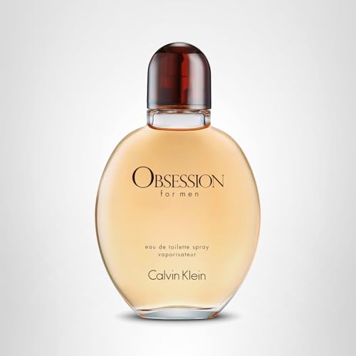 Calvin Klein Obsession for Men Eau de Toilette – Ambery Men's Cologne – With Notes of Bergamot, Mandarin, Lavender & Musk – Long Lasting Fragrance