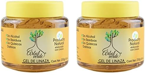 Arbol Verde Flaxseed Hair Styling Gel 8.8 oz (Pack of 2)