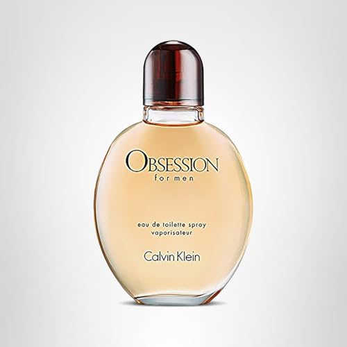 Calvin Klein Obsession for Men Eau de Toilette – Ambery Men's Cologne – With Notes of Bergamot, Mandarin, Lavender & Musk – Long Lasting Fragrance