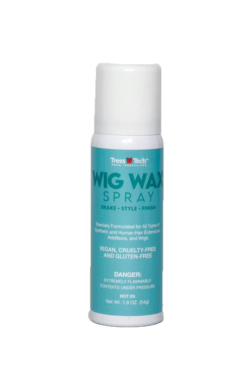 TressTech Dry Spray Wig Wax, Add Volume in Wigs, All types of Hair, (Travel Size 1.9 Oz.)