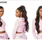 Sensationnel Synthetic Instant Up & Down Pony Wrap Half Wig - UD 4 (1B Off Black)