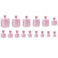 NHIXK 60 Pcs Pink French Tip Press on Nails Square & Press on Toenails Set, Medium Fake Nails Short Square Press on Toe Nails Summer False Nails Full Cover Stick on Toenails for Women