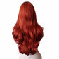 KKbeauty 28” Jessica Rabbit Long Wavy Copper Red Cosplay Wig Spiral Curly Anime Heat Resistant Hair for Women