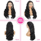 28 Inch Body Wave Lace Front Wigs Human Hair Pre Plucked 13x4 HD Transparent Lace Frontal Wigs Human Hair 180% Density Glueless Wigs Human Hair With Natural Black Hairline Baby Hair For Women