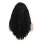 HELLORSO Curly Lace Front Wig Human Hair Wig Glueless Wet And Wavy Lace Front Wigs Human Hair Lace Front Wigs Pre Plucked Synthetic Wigs For Women Daily 26 Inch Black Wig
