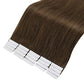 Full Shine Tape in Hair Extensions 22 Inch Color 4 Light Brown Hair Extensions Remy Hair Extensions Tape in Extensions Natural Human Hair 50Grams 20 Pieces Brown Tape in Hair Extensions Human Hair