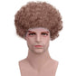 FREE BEAUTY Fluffy Afro Synthetic Clown Wig for Men Women Cosplay Anime Party Christmas Halloween Fancy Funny Wigs (Brown)