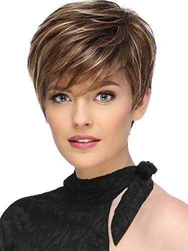 FCHW-wig Mix Brown Blonde Wig Natural Wave Wigs African American Short Wigs for Women Synthetic Wigs For Women(MZ-6633)