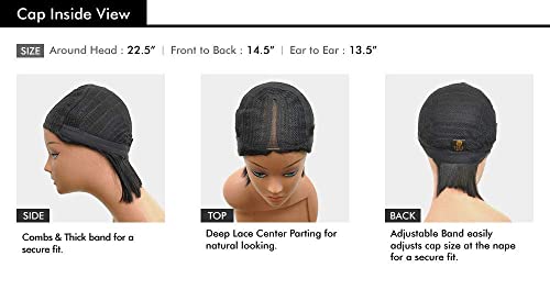 Outre The Daily Wig Synthetic Hair Lace Part Wig JORJA (1, Jet Black)