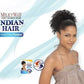 MILKY WAY 100% Human Hair Ponytail - INDIAN JERRY PONY 8" (Wet & Wavy) - 4 LIGHT BROWN