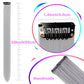 12 PCS Grey Hair Extensions Clip in, Colored Party Highlights Extension for Kids Girls Synthetic Hairpiece Straight 22 inch
