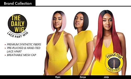 Outre The Daily Wig Synthetic Hair Lace Part Wig JORJA (1, Jet Black)