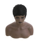 Short Pixie Cut Wigs for Black Women Short Natural Black Curly Wig With Bangs Synthetic Hair Pixie Wig for Women Pixie Cut Wigs Layered Hair Wig (Natural Black)