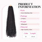 Curly Braiding Hair #1B Natural Black 2PCS 24Inch Ocean Wave Crochet Hair for Black Women Curly Crochet Hair for Boho Braids(24inch,2pack)