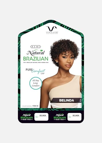 Vivica A. Fox Hair Collection BELINDA, Pure Comfort Cap, Natural Brazilian Remi Human Hair Wig (51 Light Gray)