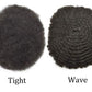 Afro Toupee For Black Men Human Hair All Transparent Lace Man Weave Balding Mens Custom Hair Unit 8X10inch Male Hair Replacement with weaves Light To Medium (10"*8", #1B50 Off Black+50% Gray-6mm)