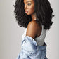 Sensationnel Curls Kinksandco Half Wig - Rain Maker Instant Weave Drawstring Cap for Natural 3C to 4C Hair Textures (4 MEDBROWN)
