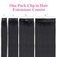 Clip in Hair Extensions Real Human Hair Clip ins Remy Human Hair Clip in Extensions Black Women 14 Inch Invisible Natural Straight Seamless Clip on Hair Extensions 8 pieces with 18 Clips 120g