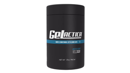 Gelactica Max Control Hair Gel for Men, Alcohol-Free, Strong Hold Styling Gel, Natural Extracts for Long-Lasting Hold and Shine, Slick Back Hair Style 32 oz