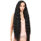 Style Icon 41” Lace Front Wigs Long Wavy Synthetic Wigs with Baby Hair Half Hand Tied 130% Density Wigs (41", 1B)