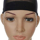 Annie Wide Band Wig Cap, Black, 2 pieces