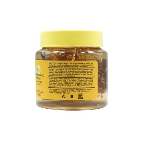Arbol Verde Flaxseed Hair Styling Gel 8.8 oz (Pack of 2)