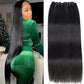 16A Straight Bundles Human Hair 100% Unprocessed Brazilian Virgin Remy Hair Straight 4 Bundles Human Hair Remy Hair Extensions Double Weft Natural Black
