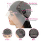 Hakaniya 13x6 Body Wave Lace Front Wigs Human Hair Pre Plucked HD Transparent Lace Frontal Wigs Human Hair 180% Density Glueless Wigs Human Hair with Baby Hair for Women 26 Inch