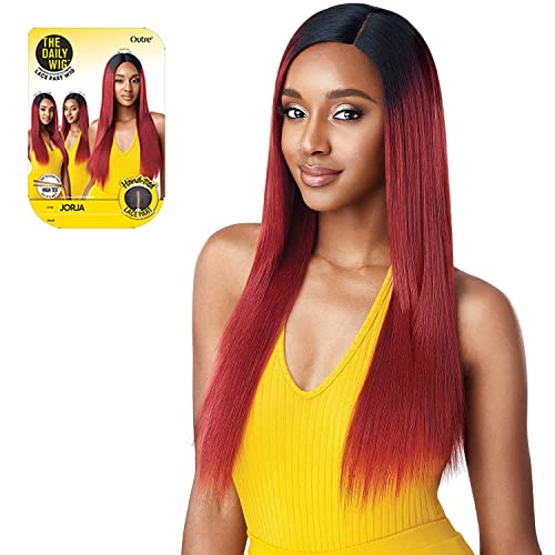Outre The Daily Wig Synthetic Hair Lace Part Wig JORJA (1, Jet Black)