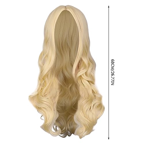 Ombre Blonde Wig Long Curly Hd Lace Front Wigs Human Hair,Body Wave Wig White Human Hair Wig Natural Wig Party Wigs