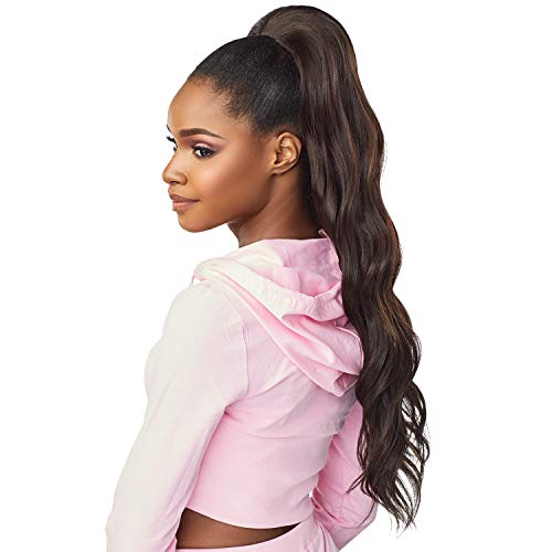 Sensationnel Synthetic Instant Up & Down Pony Wrap Half Wig - UD 4 (1B Off Black)