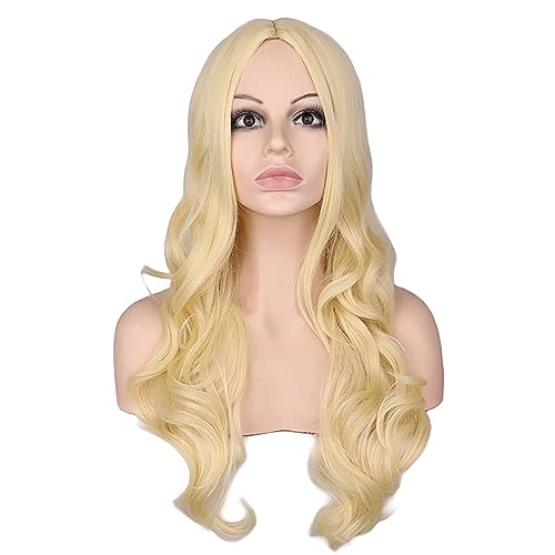 Ombre Blonde Wig Long Curly Hd Lace Front Wigs Human Hair,Body Wave Wig White Human Hair Wig Natural Wig Party Wigs