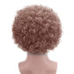 FREE BEAUTY Fluffy Afro Synthetic Clown Wig for Men Women Cosplay Anime Party Christmas Halloween Fancy Funny Wigs (Brown)