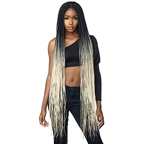 Sensationnel Cloud 9 Swiss Lace Wig 4X4 Lace Parting Box Braid 50" (T1B/613)