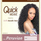 Outre PERUVIAN (1B) Quick Weave Batik Bundle Hair Half Wig