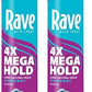 rave 4X Mega Long-Lasting Firm Hold Scented Hair Spray for Heat Protection, Volume and Shine - ClimaShield for Extra Humidity & Minimizes Frizz (Pack of 2)