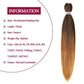 Pre Stretched Braiding Hair 22 Inch 6 Packs Professional Soft Yaki braiding Hair For Braids Hot Water Setting Synthetic Crochet Hair Extensions (22 Inch (Pack of 6), T1B/30/27)