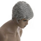 BingSing Short Grey Wigs for Back Women Pixie Cut Wigs Short Wigs for Black Women Short Grey Pixie Curly Hair Wig