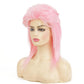 Swiking Pink Mullet Wigs for Women 70s 80s Rocker Shoulder Length Hair Shaggy Layered Fluffy Wig Cosplay Halloween Costume Replacement Wigs(Pink