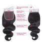 Body Wave Closure 4x4 Free Part Closure Brazilian Human Hair Closure Body Wave Lace Top Closure Human Hair Virgin Human Hair Weave Swiss Lace closures With Baby Hair Natural Black Color(10inch)